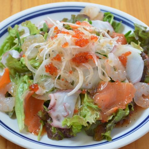 Various seafood salad